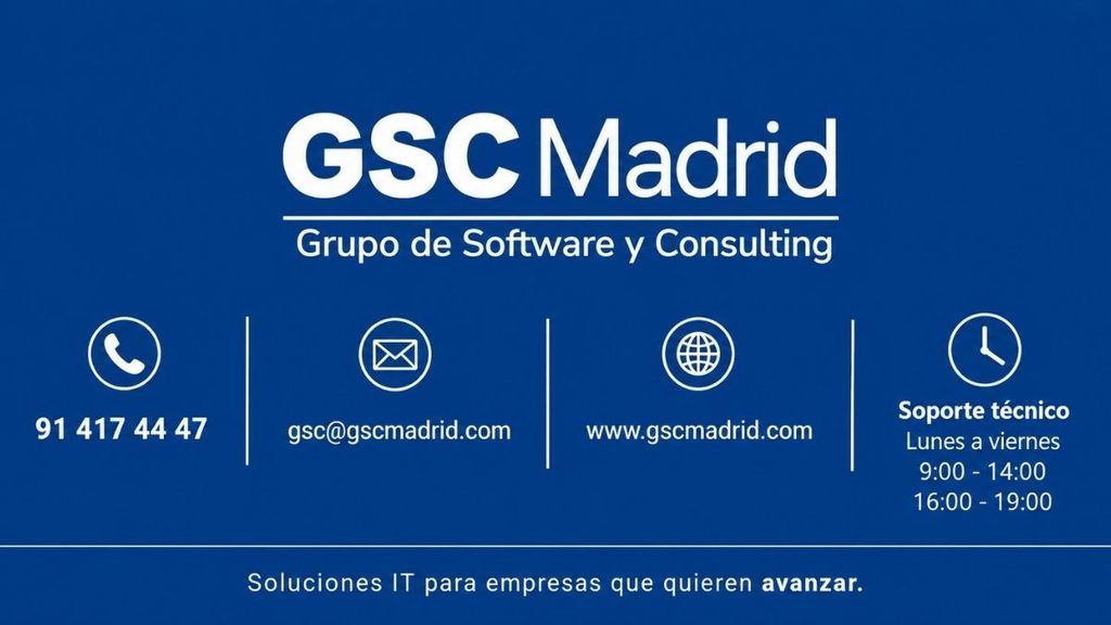 GSC Madrid, soluciones TPV para hostelería y comercio con soporte técnico especializado.