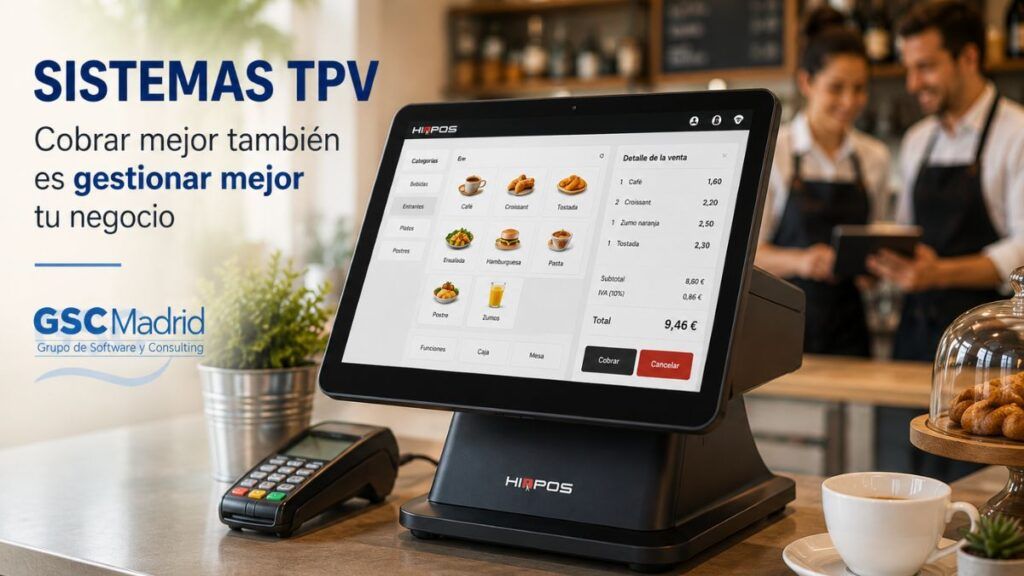 Sistema TPV para hostelería y comercio de GSC Madrid