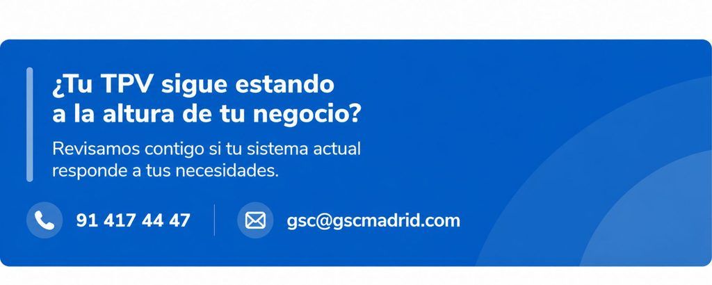 Soluciones TPV para hostelería y comercio de GSC Madrid