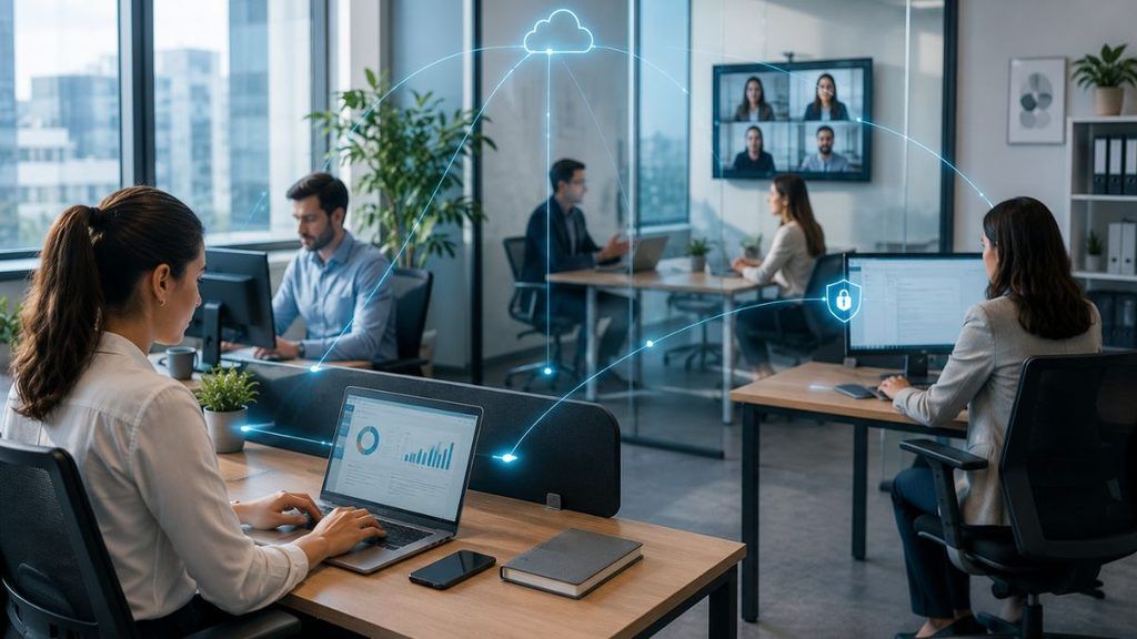 Empresa conectada con soluciones cloud y ciberseguridad de GSC Madrid